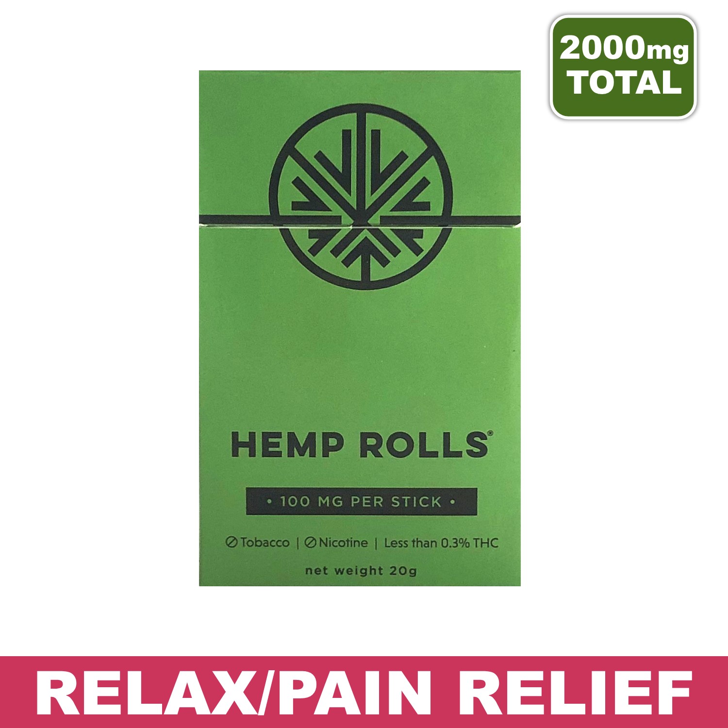 Menthol Hemp Pre Rolls - Hemp Cigarettes Pack - Full Spectrum
