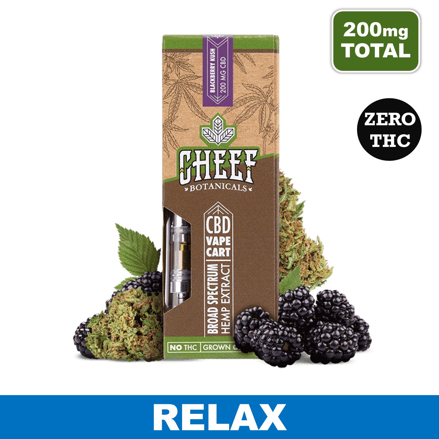 Blackberry Kush Cart - 1 Gram CBD, 200mg