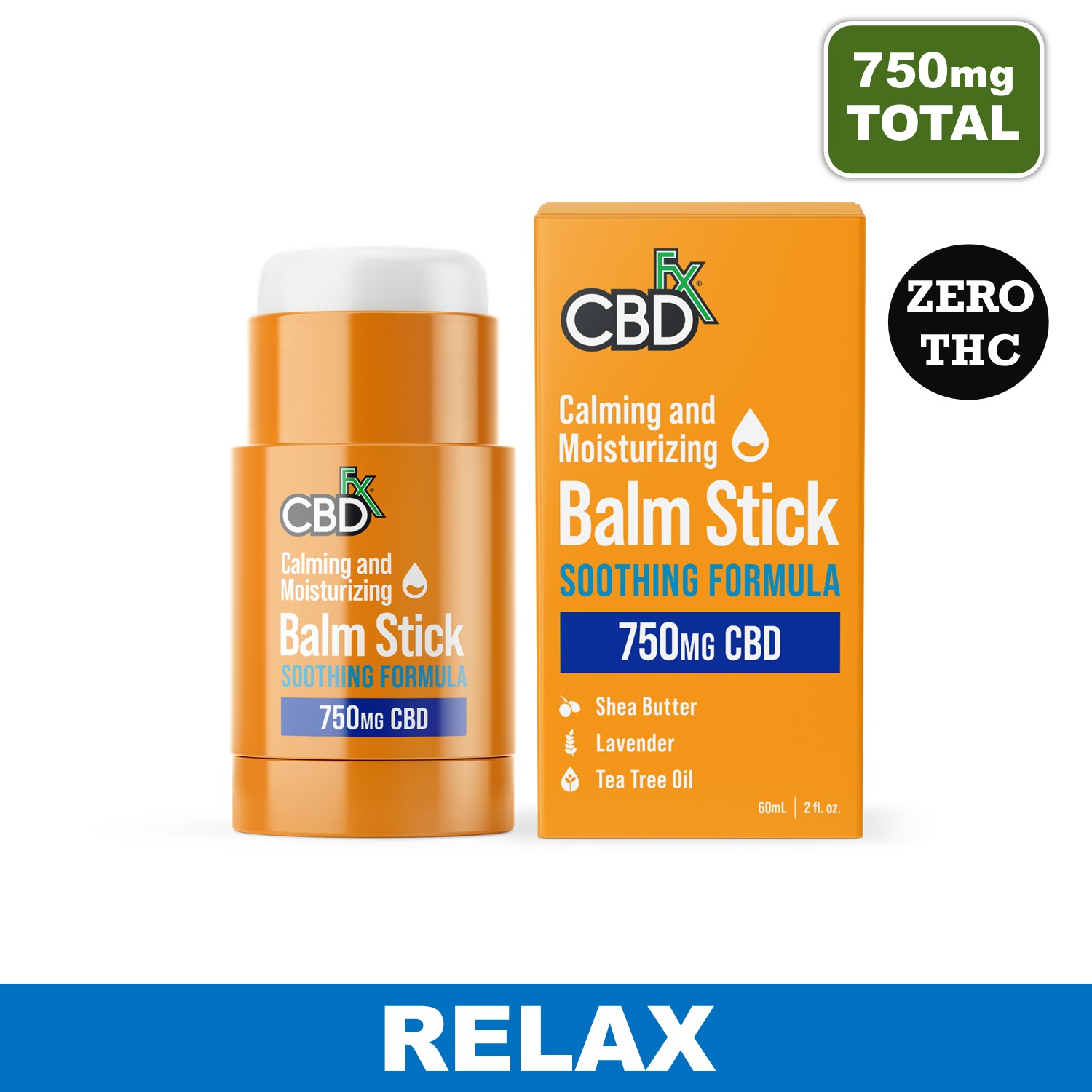 Lavender CBD Balm Stick - 750mg CBD - Soothing Formula
