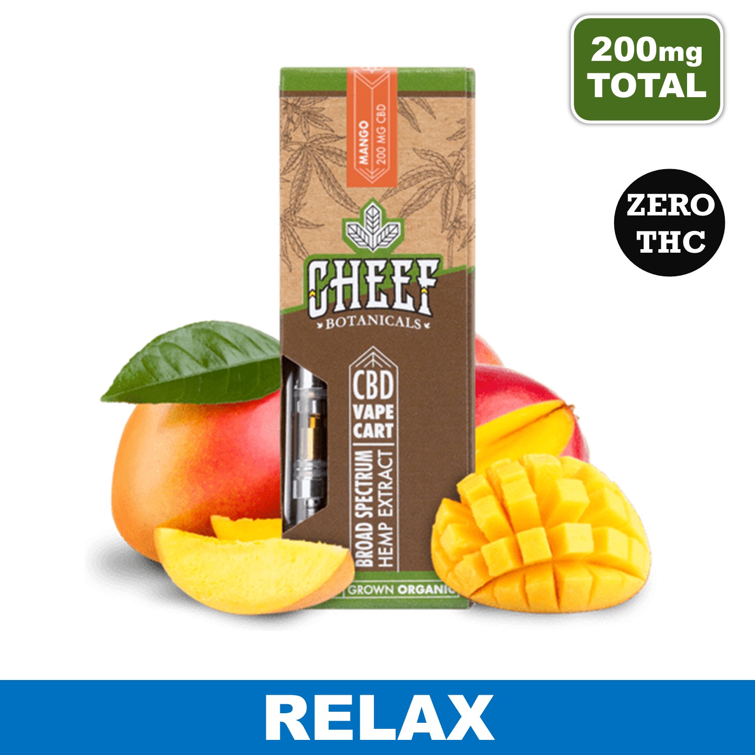 Mango Vape Cartridge - 1 Gram CBD, 200mg