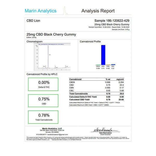 Tropical Vegan Organic CBD Gummies - 750mg CBD