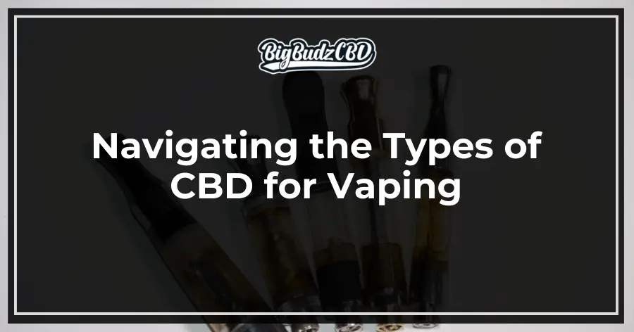 Navigating the Types of CBD for Vaping