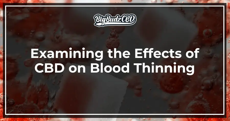 Examining the Effects of CBD on Blood Thinning