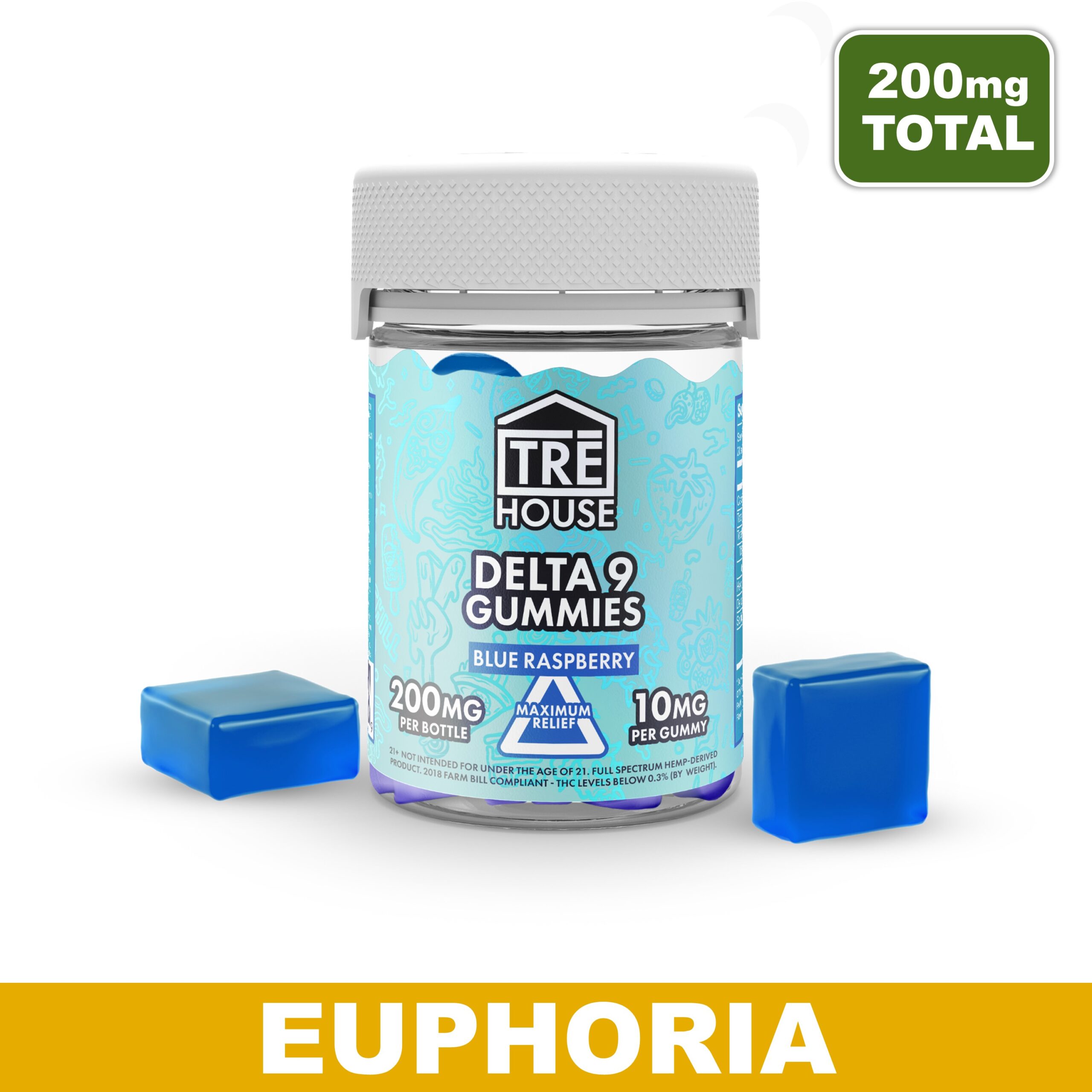 Blue Raspberry THC Gummies